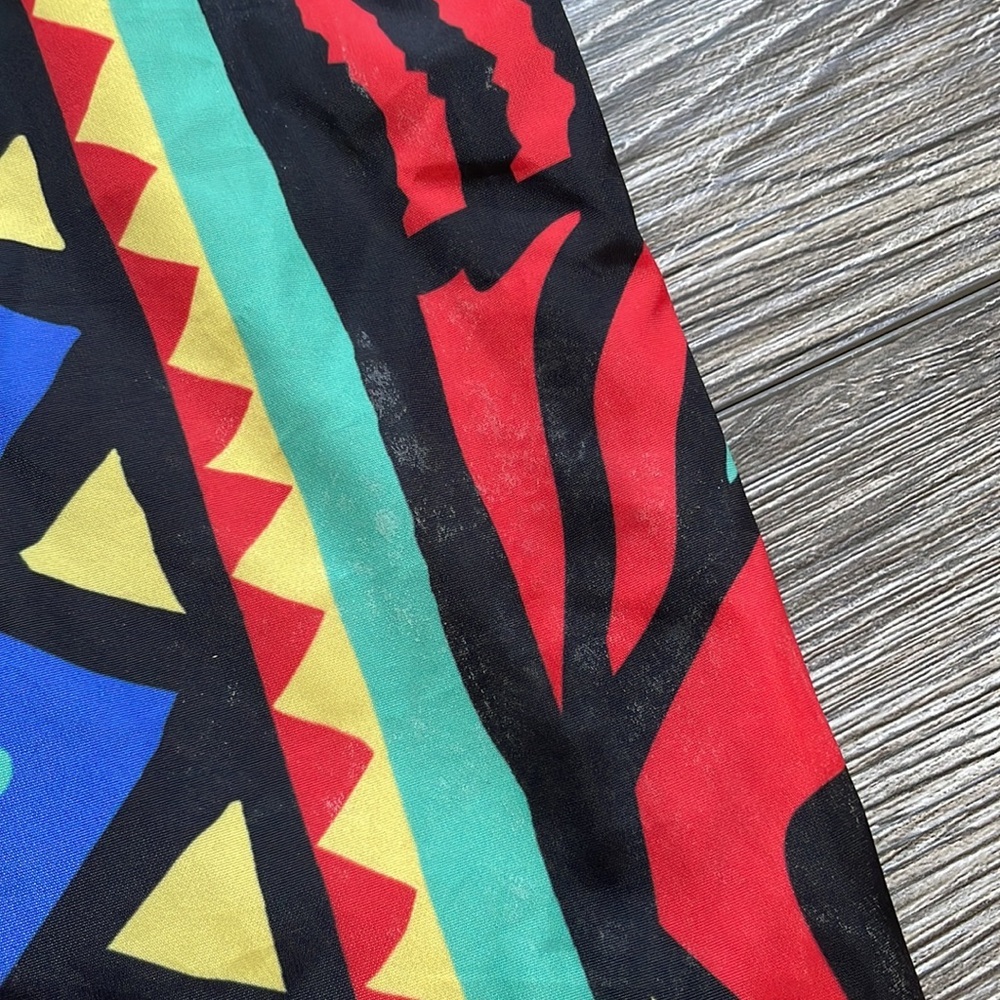 Reason the Label | Unity Red 1980s Maximalist Print Hooded Windbreaker 1/4 Zip - Picture 10 of 12